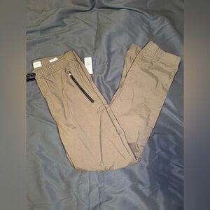 Old Navy Boy’s Joggers with Zipper Pocket - Tan